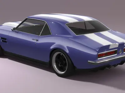 Generic Muscle Car 3D model
