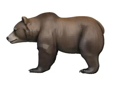 Bear-Bear Low-poly 3D model