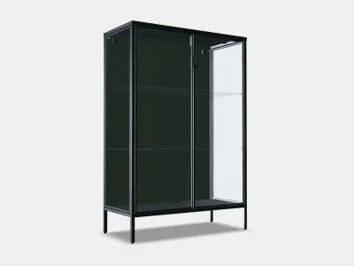 RUDSTA Glass-door cabinet 2 Low-poly 3D model