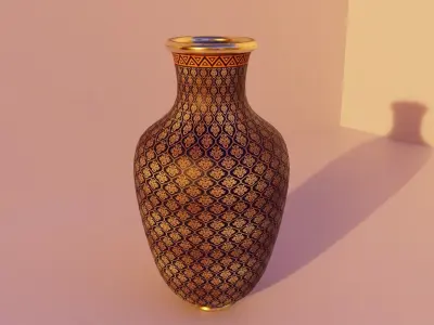 Medieval Flower Vase 5 Low-poly 3D model