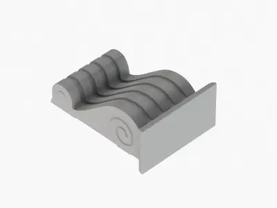 Scroll Corbel 22 - 3D Printable 3D model