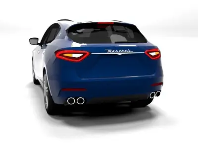 MASERATI LEVANTE LOWPOLY Low-poly 3D model