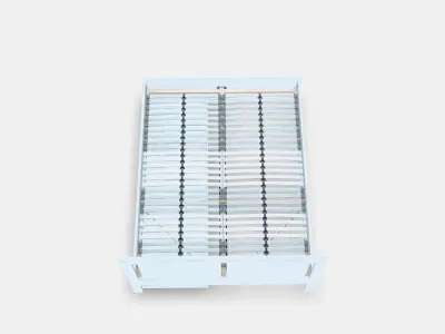 SONGESAND Bed frame with 2 storage boxes Low-poly 3D model