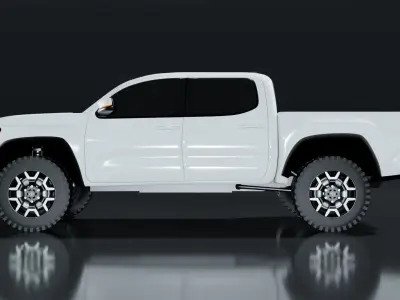 Toyota Tacoma Low-poly 3D model