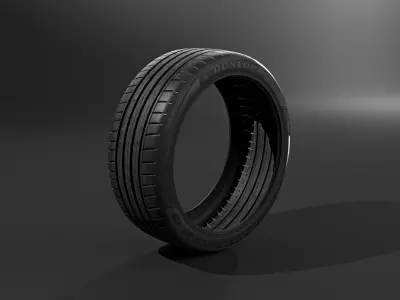 Tyre Dunlop 3D model