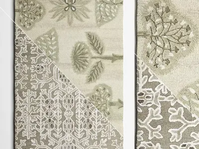 Fiore And Florian Rugs 3D model