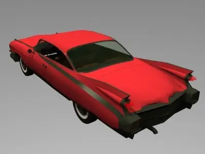 Classic Car Low-poly 3D model