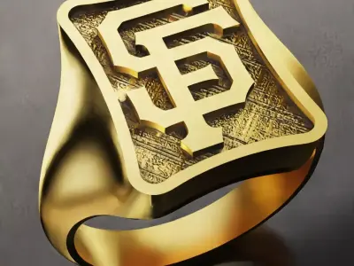 San Francisco Giants Baseball Fans Rings 3D Print Models 3D print model