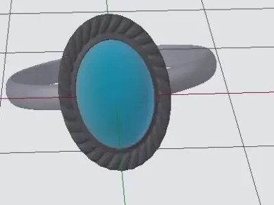 3D Ring  Low-poly 3D model