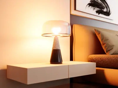 Cozy Bedroom Interior  3D model