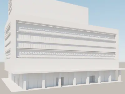 Modern structure Havana 664 3D model