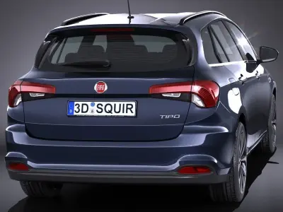Fiat Tipo Station Wagon 2017 3D model
