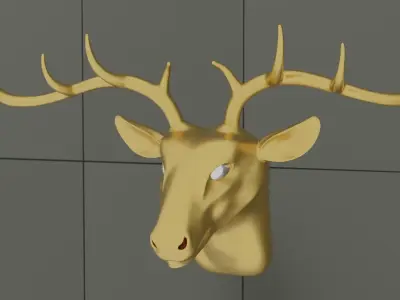 Deer Keyholder 3D print model