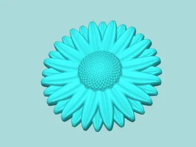 Sunflower 10 - Silicone Mold Maker - Template 3D print model