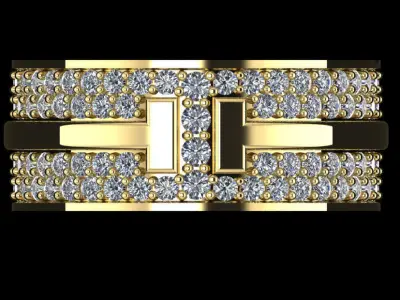  Tiffany T Ring  3D print model