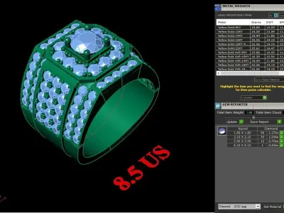 Luxury Men Rings Designs 4MR023 3D print model
