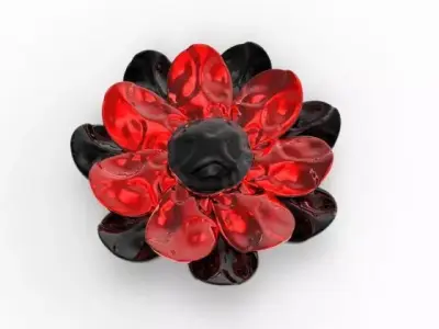 Metal Flower 3D print model