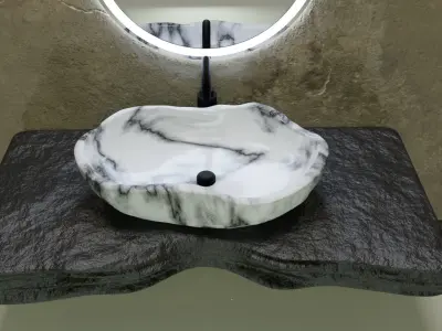 Marble sink HP  3D model