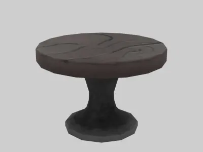 Wooden Table  Low-poly 3D model