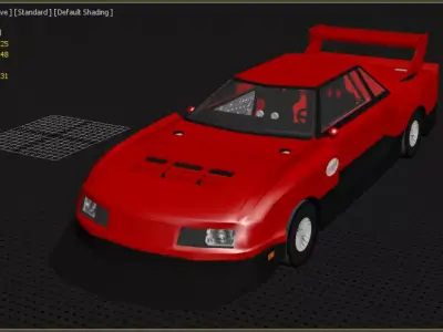 Nissan Skyline kdr30 Low-poly 3D model