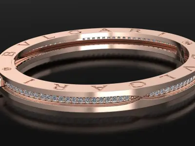 Bracelet 3DM STL OBJ model for 3D printing and CNC 3D print model