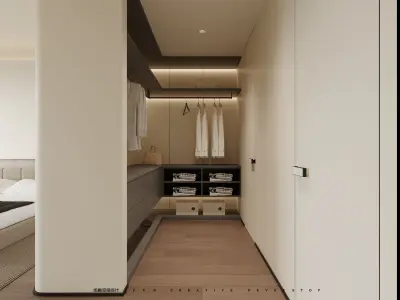 Modern Minimalist Home Interior 3D Model and CAD Drawings 3D model