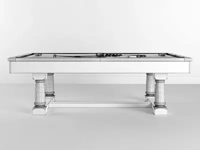 RH Brunswick exclusive tournament billiards table 3D model