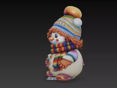 Christmas Creations - Snowman 3D print model