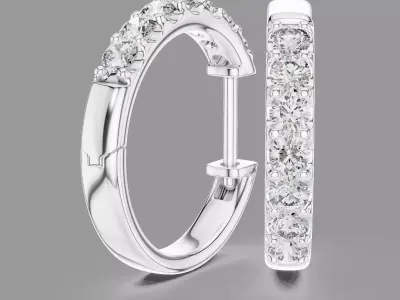  Diamond Hoops 3D print model