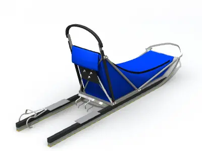 Dog Sled 3D model