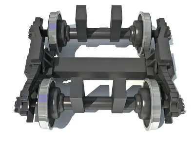 Train Wheels 3D model