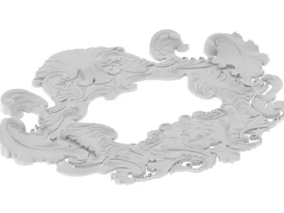 Cartouche Ornament 001 3D model