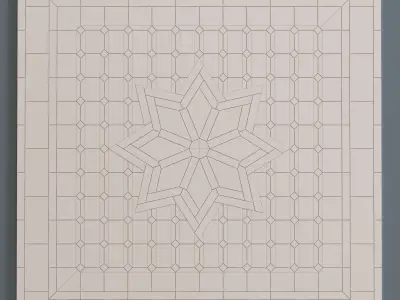 Marble Tile Ornament 3D model