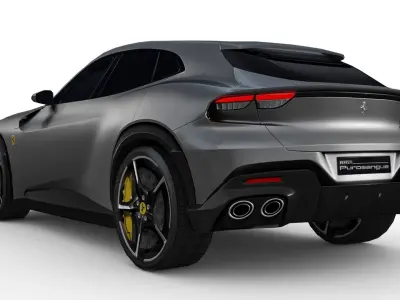 Ferrari Purosangue 2023 Low-poly 3D model