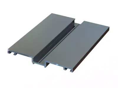 Aluminum Extruded Pressure Plate  MOD AL-09cw Low-poly 3D model