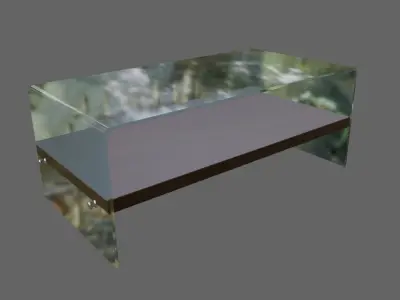 Glass Table - Mesa de Vidro Low-poly 3D model