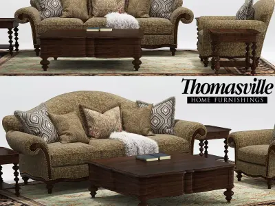 Ernest Hemingway Pauline Sofa Thomasville 3D model