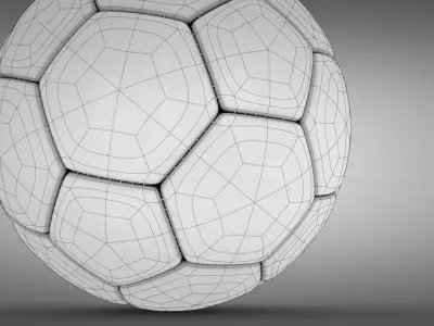 Football soccer ball 3D model