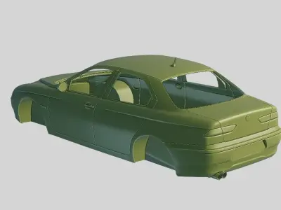 Alfa Romeo 156 1997 Printable Body  3D print model