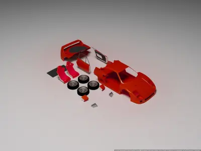 Ferrari F40 3D print model