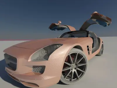 MERCEDES SLS CONCEPT Low-poly 3D model