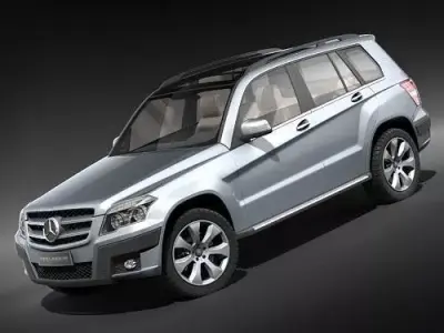Mercedes GLK 2009 3D model
