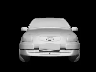 Kia Rio Sedan 2009 - 3D Static Model  3D print model