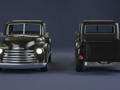 Stylized Classic Truck 3D model