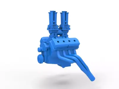 Engine of Gasser Version 2 Scale 1 to 25 3D print model