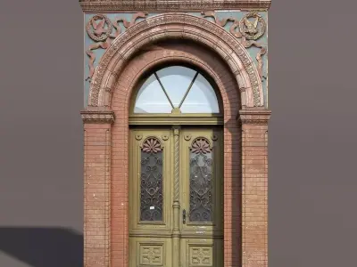 Door portal Low poly 89 3D model