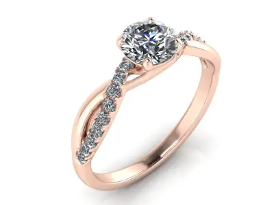 Jewelry Female Ring 3D print model