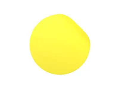 Circle Sticker v2 002 Low-poly 3D model