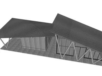 Wooden house 3D model purchase