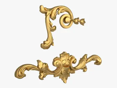 Classic decor ornament 241 3D model